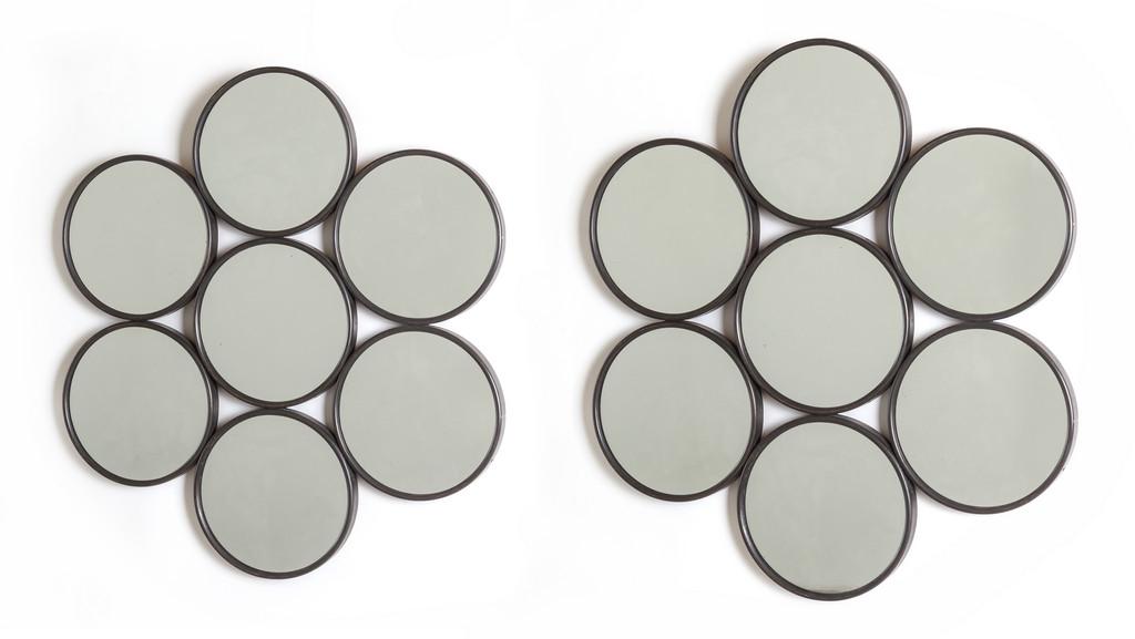 DUE SPECCHI DA PARETE, anni '50.  Ottone (1 of 1)