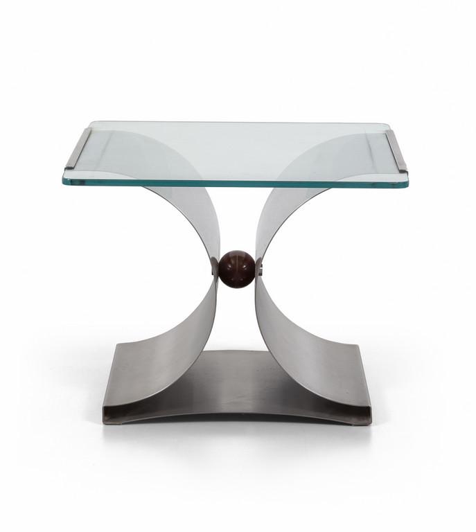 UN TAVOLINO, anni '60 Acciaio cromato (1 of 2)