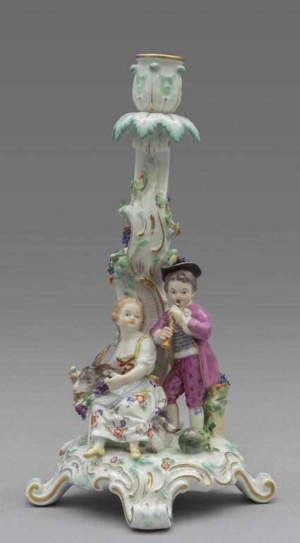 Candeliere in porcellana di Meissen, inizi sec. (1 of 1)