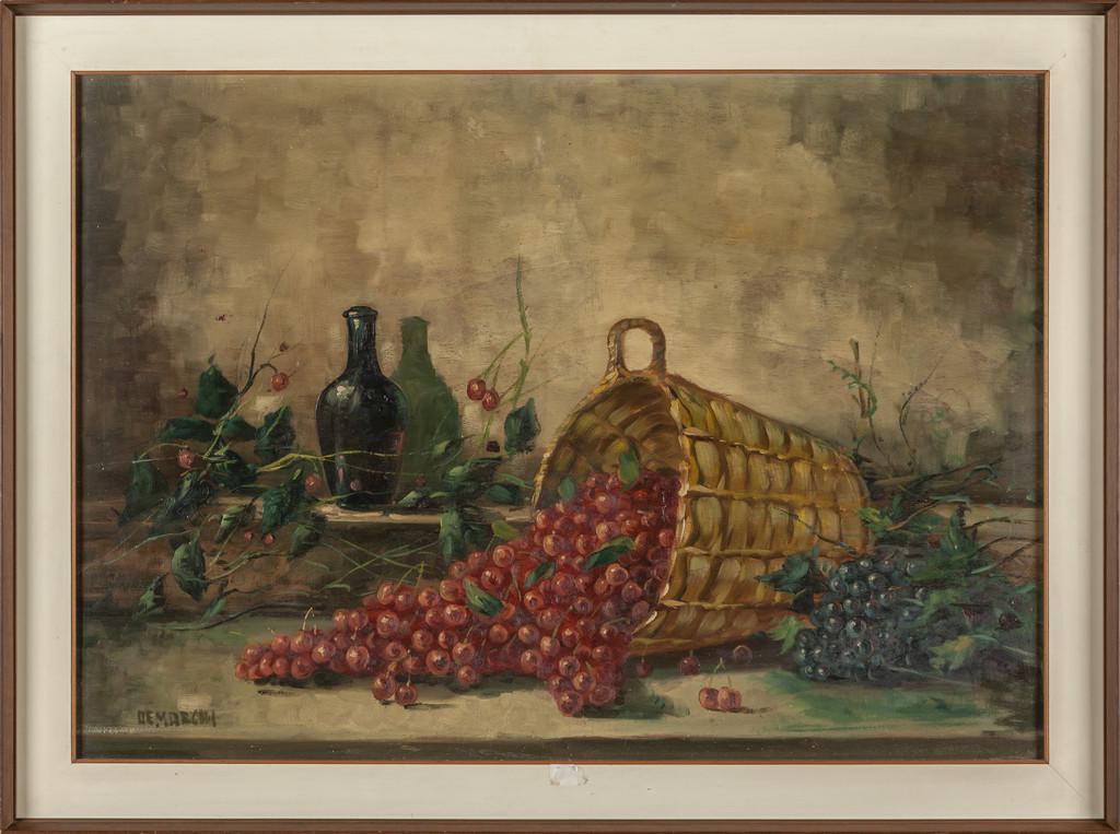 De Marchi Cesto di ciliegie olio su (1 of 1)