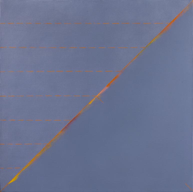 CLAUDIO VERNA (1937-) A102: CLAUDIO VERNA (1937-) A102 1971/72 acrilico su tela cm 70x70 firmato, datato e titolato sul retro certificato di autenticitÃ dell'Archivio Claudio Verna firmata dall'artista A102 1971/72 acrilyc on