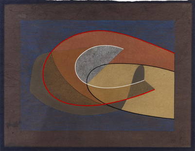 CESAR DOMELA (1900-1992) Senza titolo: CESAR DOMELA (1900-1992) Senza titolo 1969 collage e acrilici su carta goffrata cm 60x46,5 firmato e datato sul retro provenienza: Collezione Lora Totino Galleria Martano, Torino Untitled 1969 collage