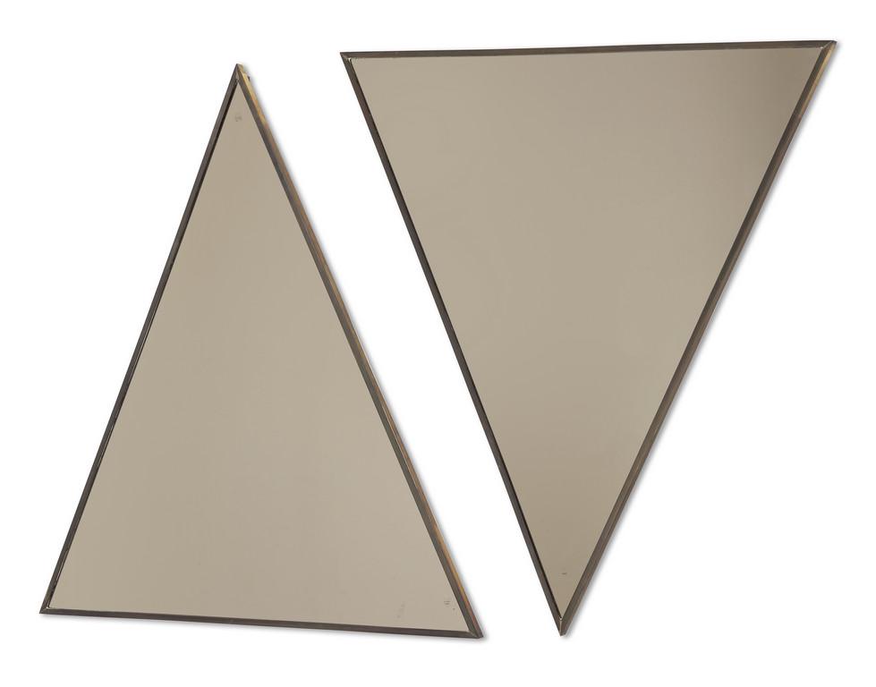 DUE SPECCHI DA PARETE, anni '60.  Ottone, (1 of 1)