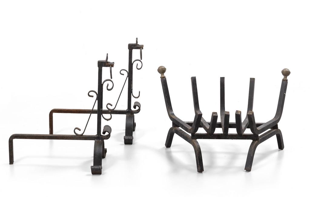 UNA COPPIA DI ALARI e UN FOCOLARE, anni "60. (1 of 1)