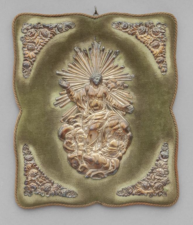 Placca in argento raffigurante Madonnina, Genova (1 of 1)