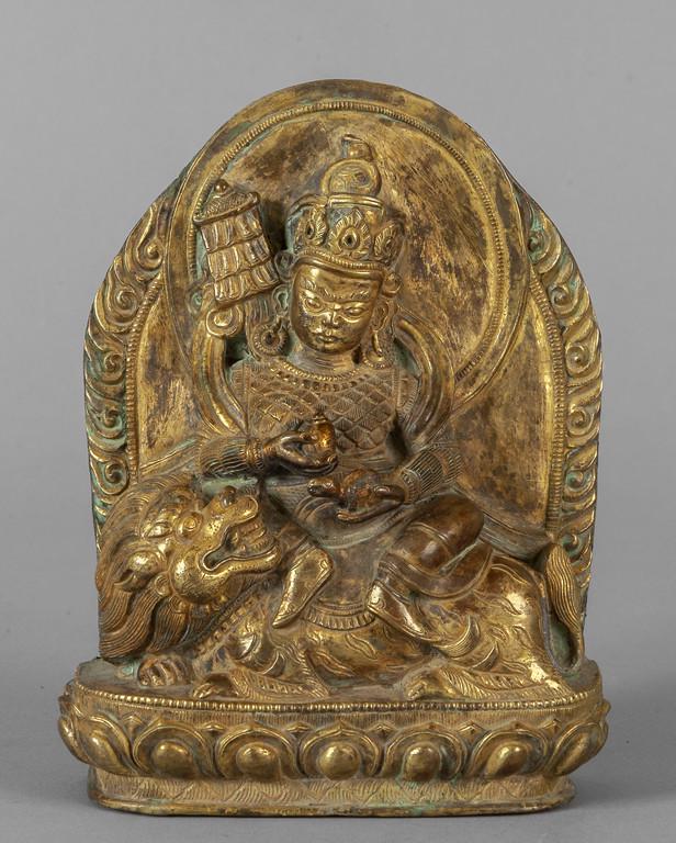 DivinitÃ  seduta su un leone, scultura in bronzo (1 of 2)