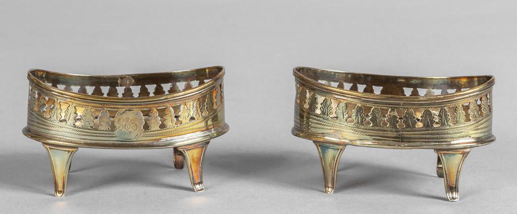 Coppia di salierine in argento, I metÃ  sec.XIX (1 of 1)