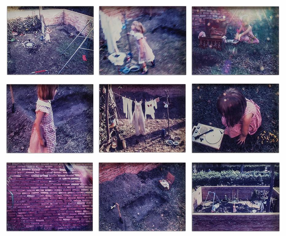 GEORGINA STARR (1968-) Inside Bunny Lake: GEORGINA STARR (1968-) Inside Bunny Lake Garden 2003 installazione e performance nei giardini di Villa Medici, Roma 9 fotografie 30x38 cm (cad.) Inside Bunny Lake Garden 2003 installation and performa