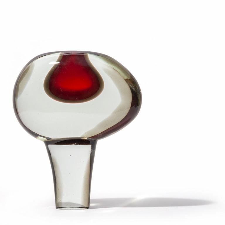 ALFREDO BARBINI Un vaso in vetro pesante (1 of 2)