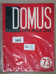 DOMUS 1934 Dodici fascicoli dal nÂ°73 al nÂ°84: DOMUS 1934 Dodici fascicoli dal nÂ°73 al nÂ°84 (annata completa)