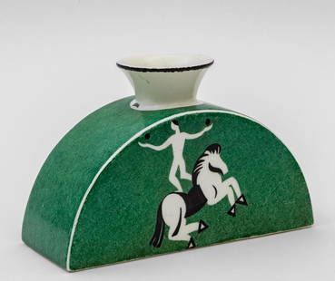 GUIDO ANDLOVIZ Un vaso modello '' per S.C.I.: GUIDO ANDLOVIZ Un vaso modello '' per S.C.I. (SocietÃ Ceramica Italiana, Laveno), 1939. Terraglia forte, formatura a stampo, decoro eseguito a mano. Marcato 'Lavenia 5-39' e con il simbolo