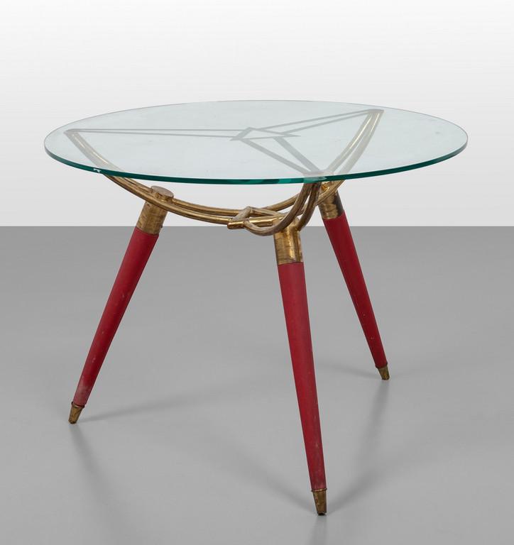 UN TAVOLINO, anni '50.  Legno rivestito in (1 of 1)