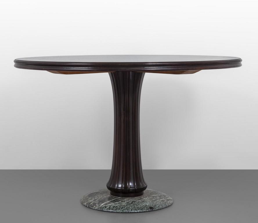 UN TAVOLO, anni '60.   Marmo Verde Alpi, legno (1 of 1)