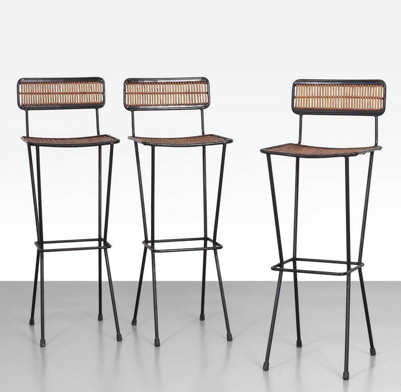 TRE SGABELLI-BAR, anni '60  Acciaio (1 of 1)
