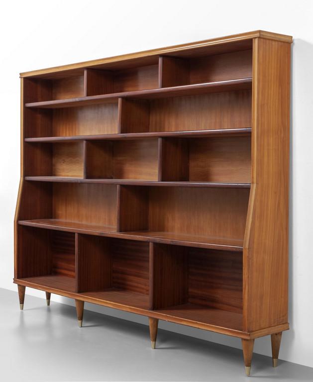 UNA LIBRERIA, anni '60.  Legno impiallacciato (1 of 1)