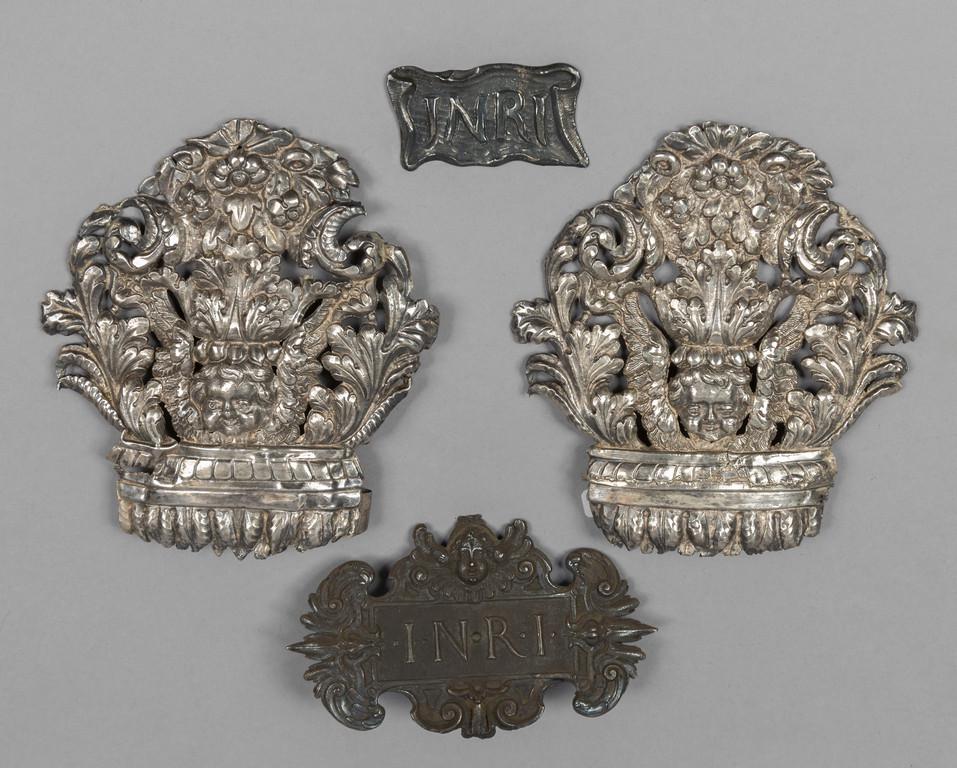 Due canti da Croce in argento e due Inri in (1 of 1)