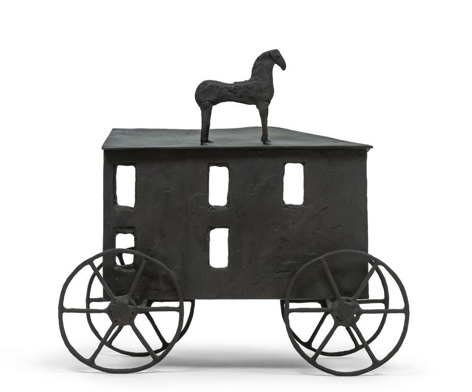 MIMMO PALADINO (1948-)  Senza titolo (Carrozza (1 of 3)