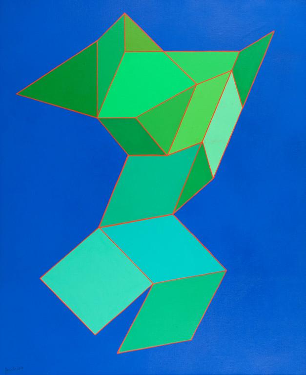 ACHILLE PERILLI (1927-2021) Abracadabra: ACHILLE PERILLI (1927-2021) Abracadabra 2006 tecnica mista su tela cm 100x81 firmato in basso a sinistra firmato, datato e titolato sul retro sul retro: timbro della Galleria d'Arte Rotta Farinelli, G