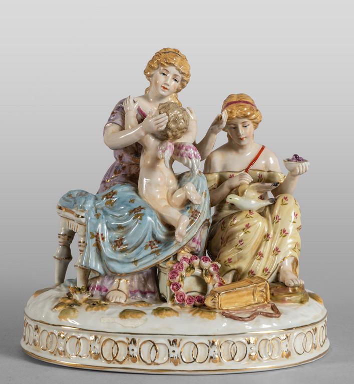 Gruppo in porcellana raffigurante due figure (1 of 3)