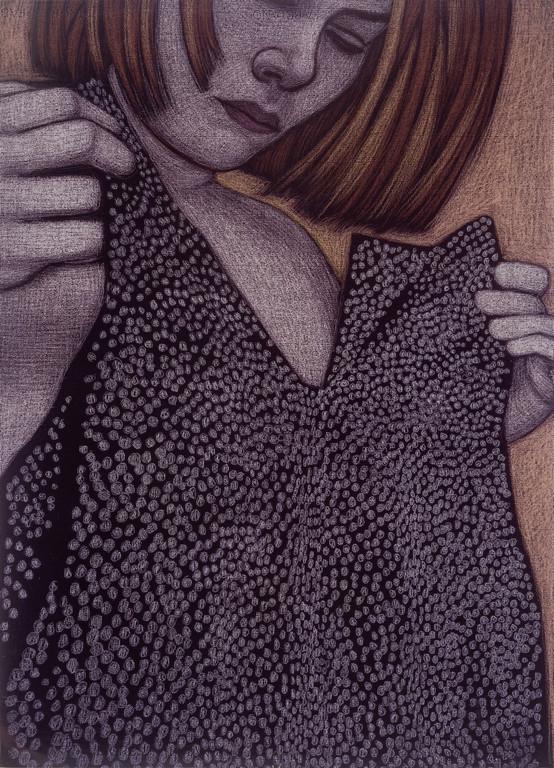 AMY ADLER (1966-) Show me 2000 cibachrome: AMY ADLER (1966-) Show me 2000 cibachrome in teca di plexiglass cm 75x55 sul retro: etichetta di Casey Kaplan, New York Show me 2000 cibachrome in a plexiglass box 29,52x21,65 in on the reverse: label