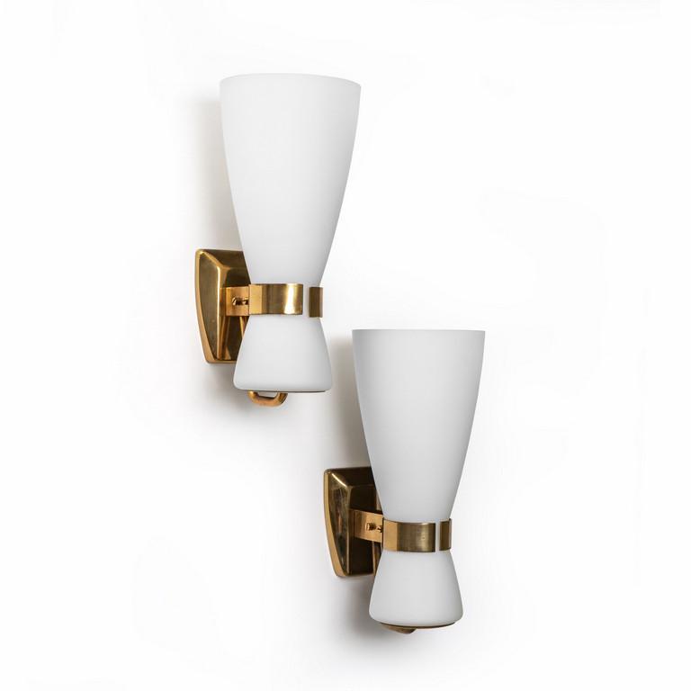 STILNOVO  Due lampade a parete '2118', anni (1 of 3)