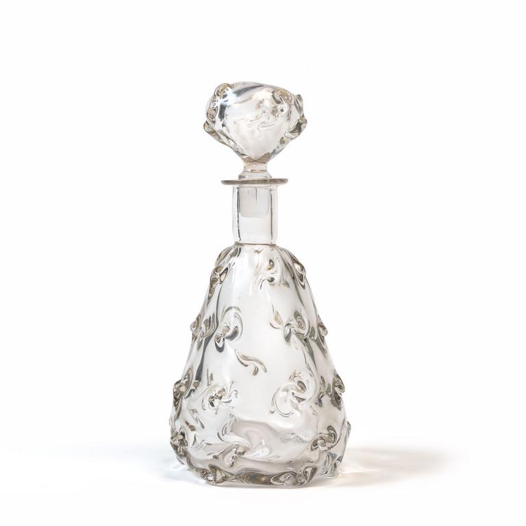 MURANO, anni '30.  Una bottiglia in cristallo (1 of 2)