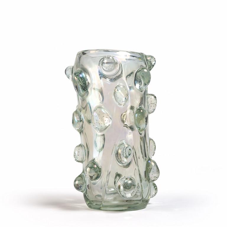 MURANO, anni '80.  Un vaso in cristallo (1 of 2)