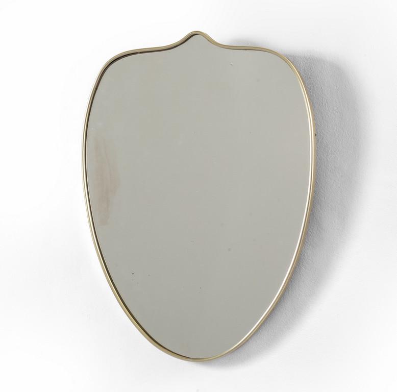 UNO SPECCHIO DA PARETE, anni '50.  Alluminio (1 of 1)