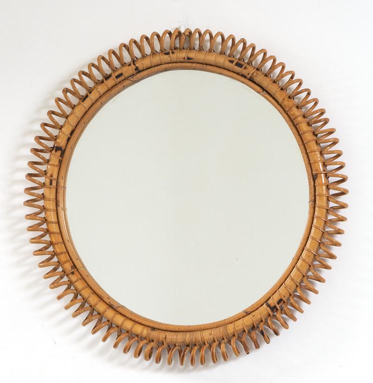 UNO SPECCHIO DA PARETE, anni '60.  Malacca, (1 of 1)