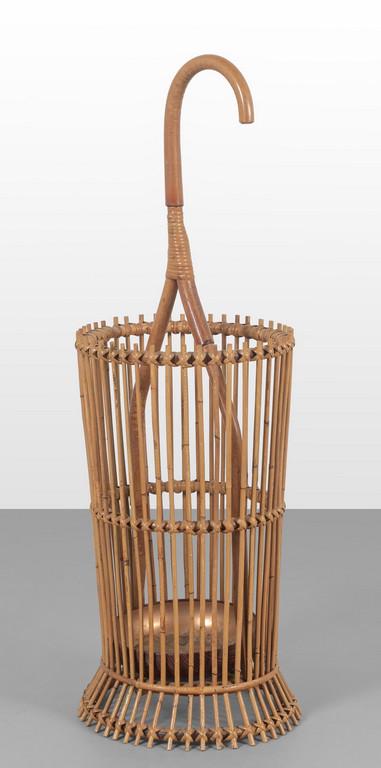 UN PORTAOMBRELLI, anni '60.  Malacca, giunco e (1 of 1)
