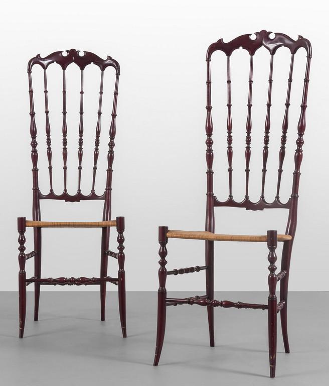DUE SEDIE DI CHIAVARI, anni '60.  Legno (1 of 1)