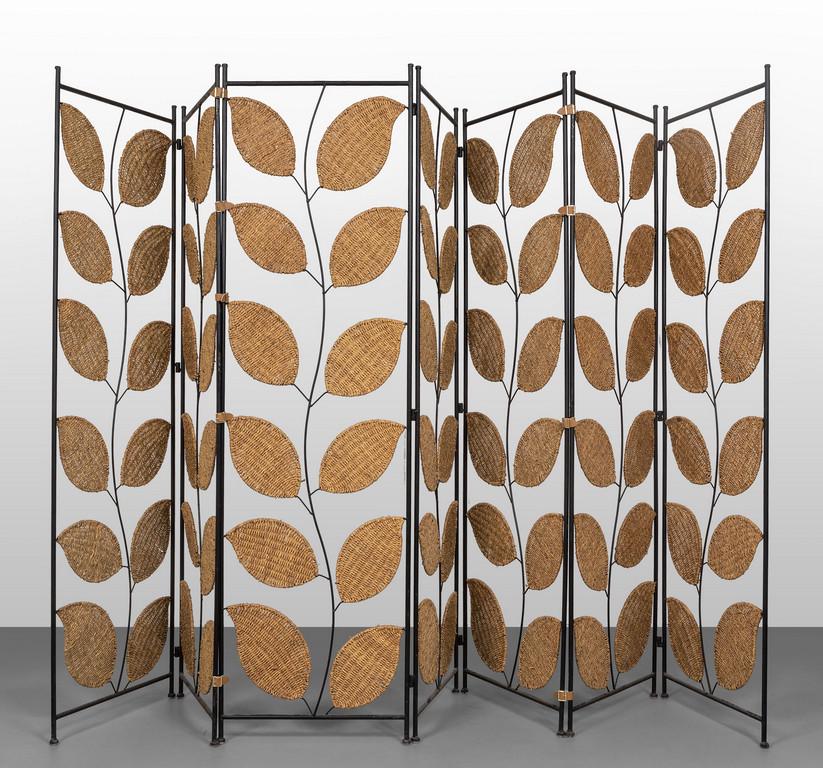 UN PARAVENTO, anni '70.  Acciaio verniciato, (1 of 3)