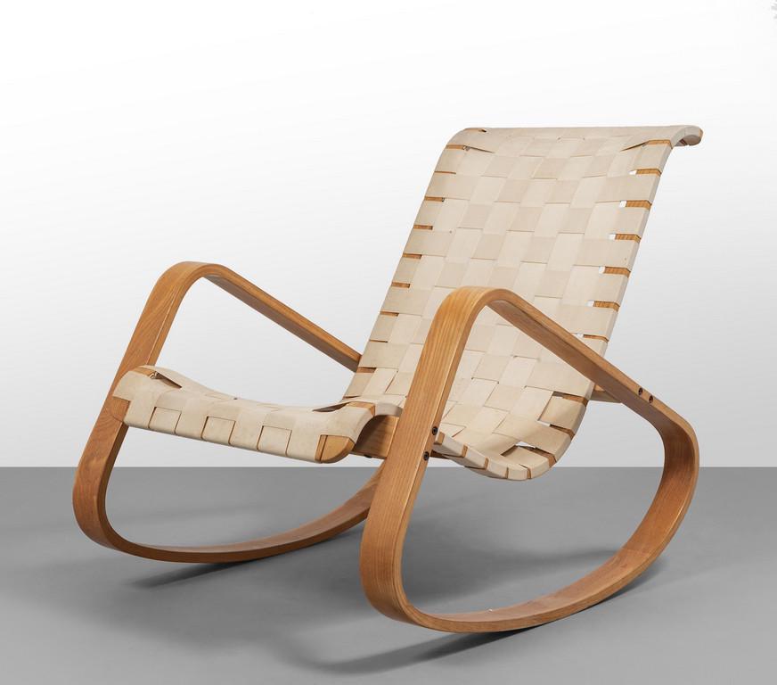 LUIGI CRASSEVIG Una poltrona a dondolo, 1979. (1 of 2)