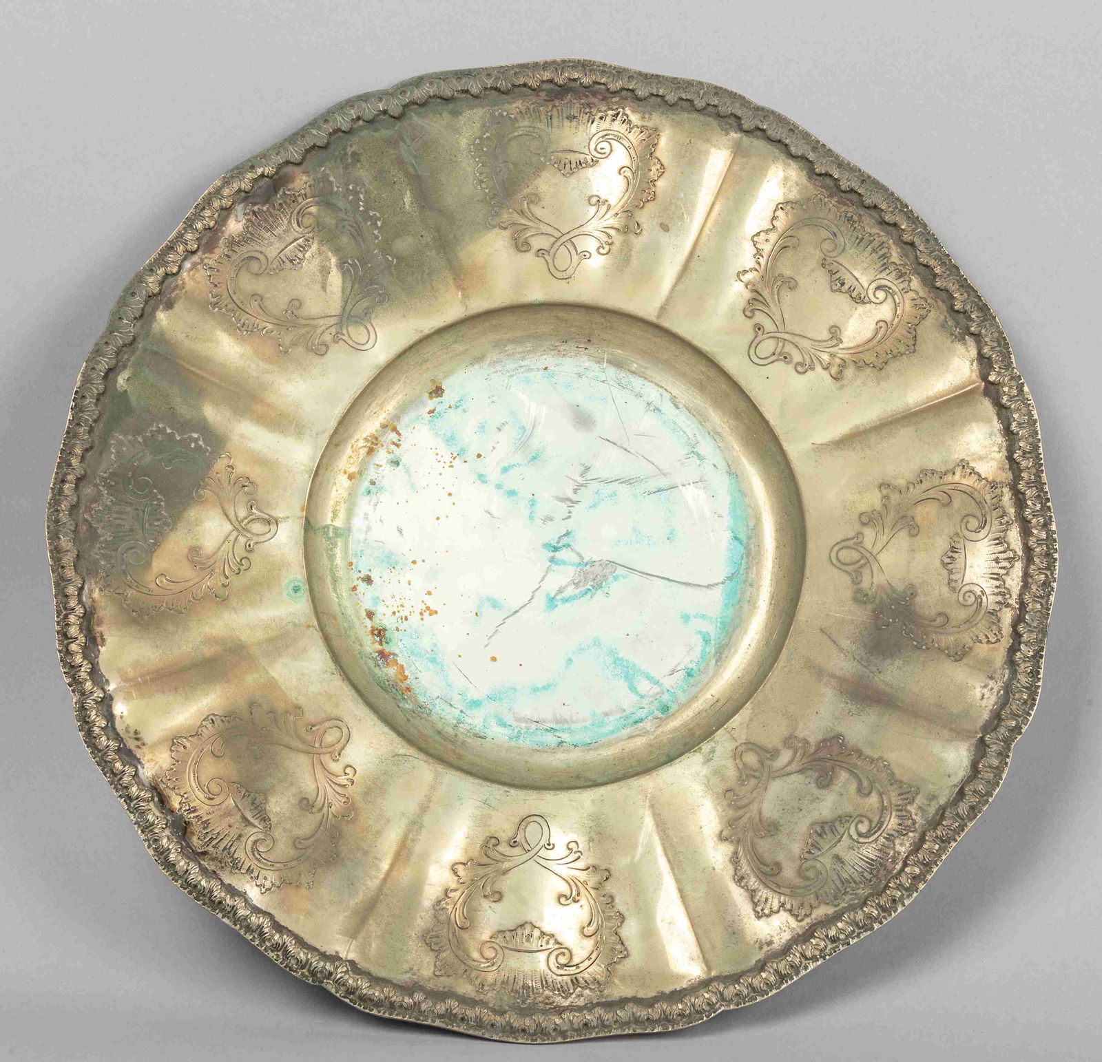 Piatto in argento diam.cm.38, gr.1000 (1 of 1)