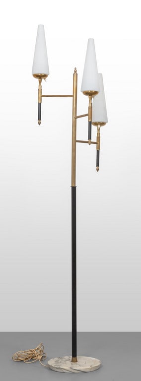 UNA LAMPADA DA TERRA, anni '50.  Marmo, tubo (1 of 1)