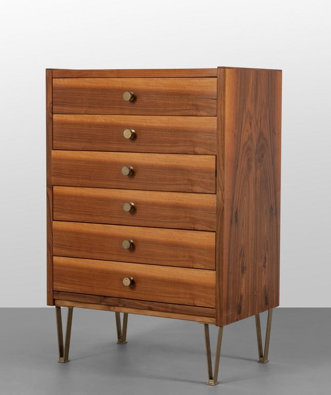 UNA CASSETTIERA, anni '60.  Legno (1 of 2)