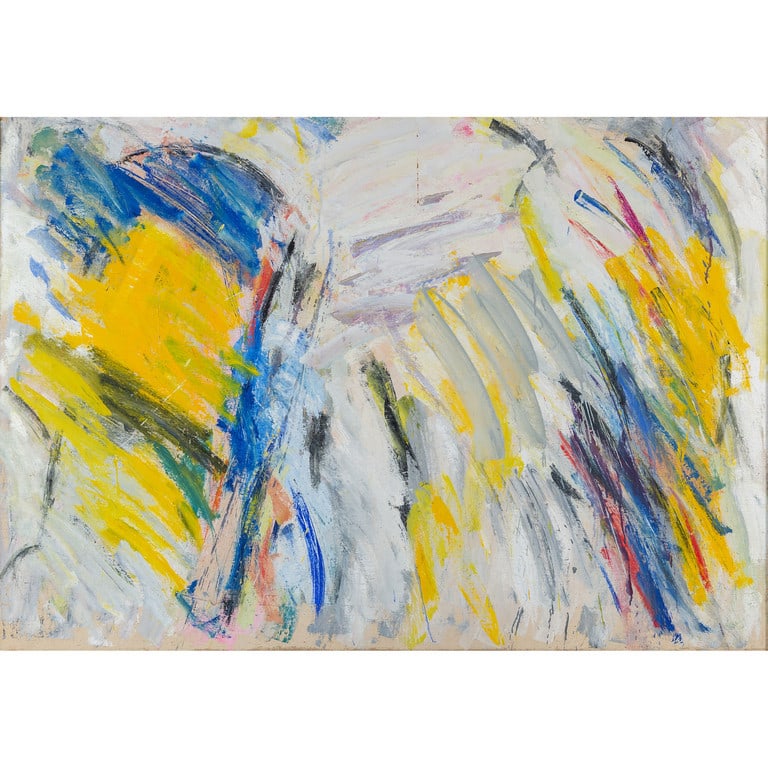 GIANCARLO BARGONI (1936-) Senza titolo: GIANCARLO BARGONI (1936-) Senza titolo 1986 olio su tela cm 90x130 firmato e datato sul retro Untitled 1986 oil on canvas 35,43x51,18 in signed and dated on the reverse