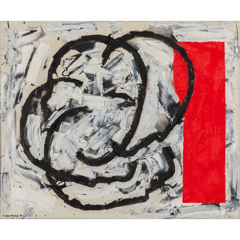 RAFAEL CANOGAR (1935-) Escena urbana N1 - 90: RAFAEL CANOGAR (1935-) Escena urbana N1 - 90 1990 olio su tela cm 60x73 firmato e datato in basso a sinistra Escena urbana N1 - 90 1990 oil on canvas 23,62x28,34 in signed and dated lower left esposiz