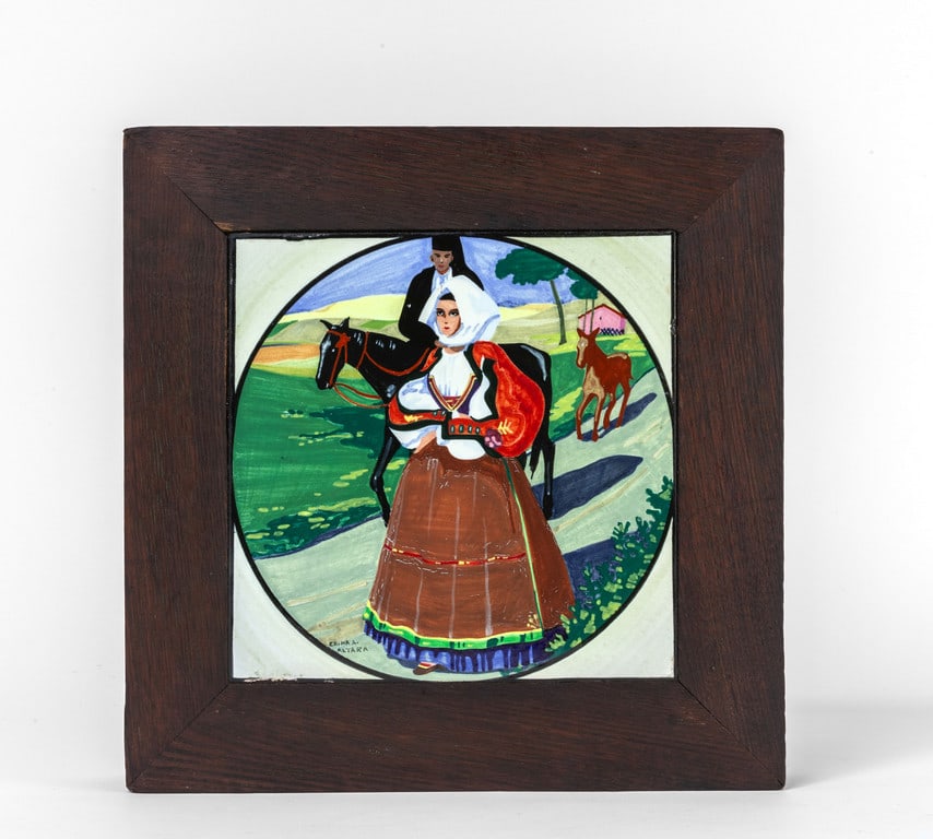 EDINA ALTARA, anni '40. Una piastrella in (1 of 2)