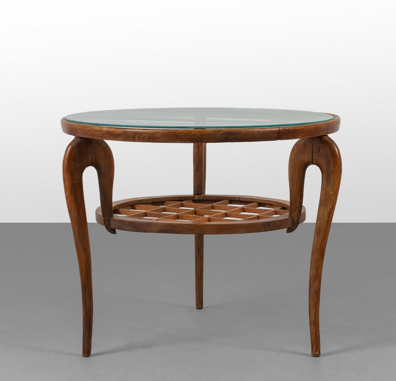 UN TAVOLINO, anni '50.  Legno di faggio, (1 of 2)