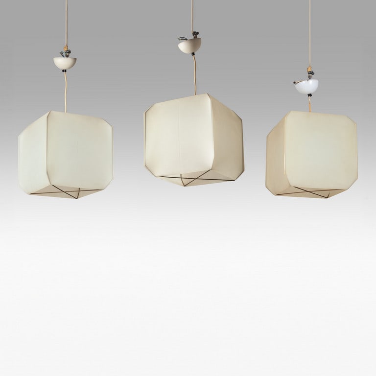 BRUNO MUNARI,  DANESE, 1958.  Tre lampadari (1 of 1)