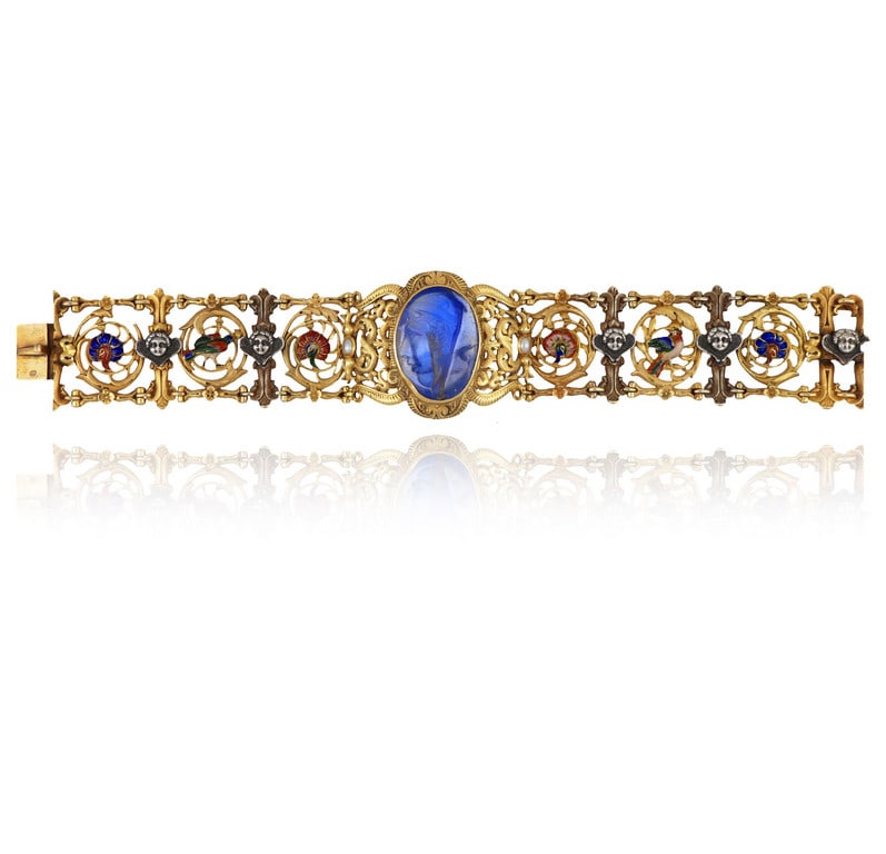 Antico e raro bracciale in oro, probabile metà (1 of 2)