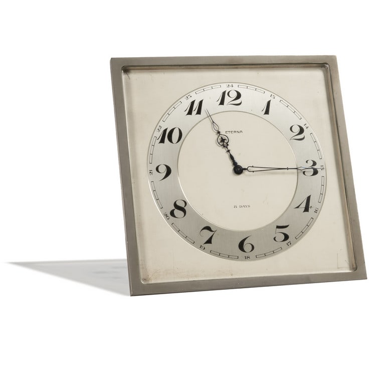 Eterna, grande orologio da scrivania quadrato, in (1 of 1)