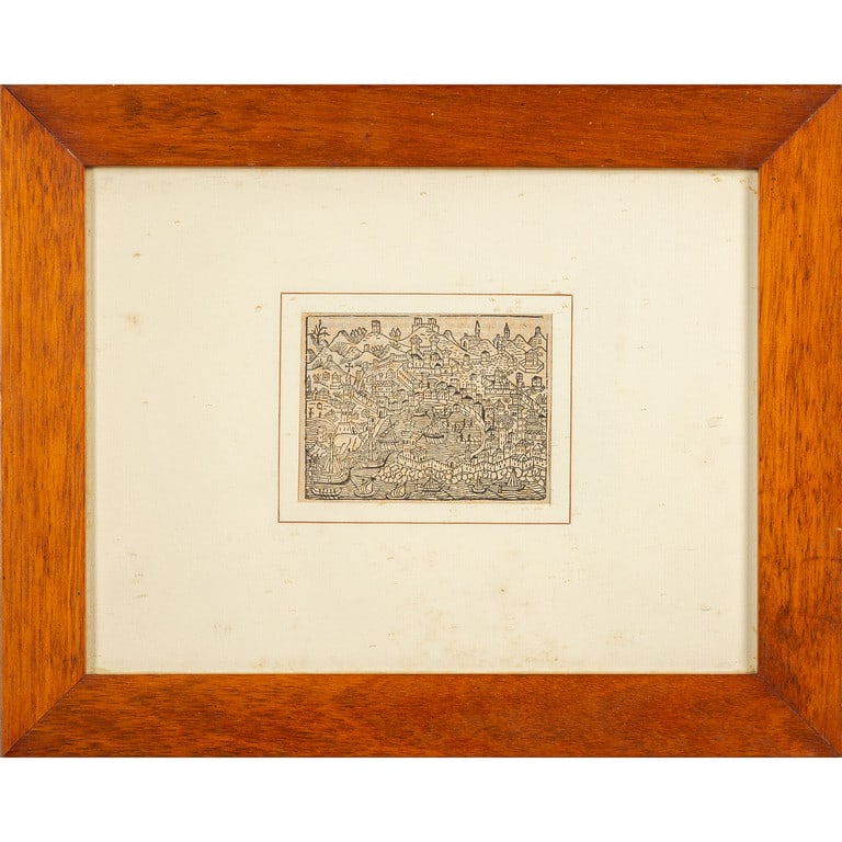 Veduta di Genova, stampa, sec.XVII cm. 12x9 (1 of 1)