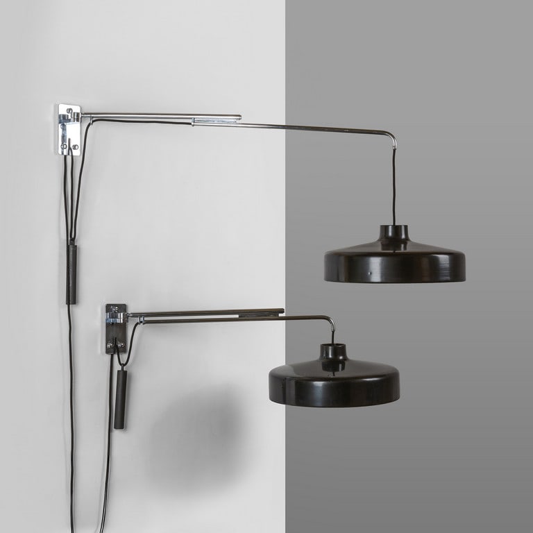 GINO SARFATTI, ARTELUCE, 1950. Due lampade da (1 of 4)