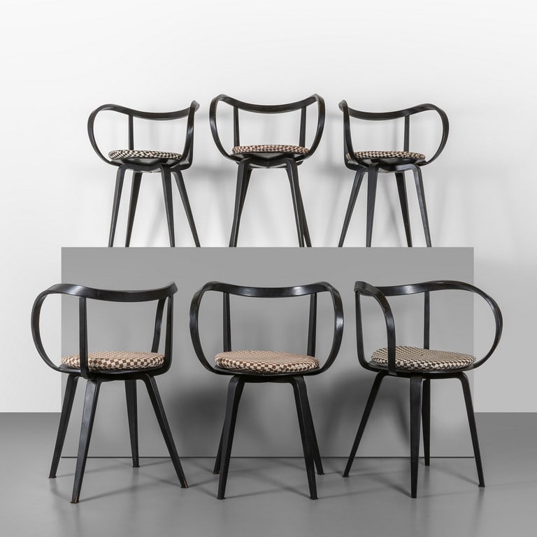 GEORGE NELSON, ICF, anni '80. Sei poltroncine (1 of 3)