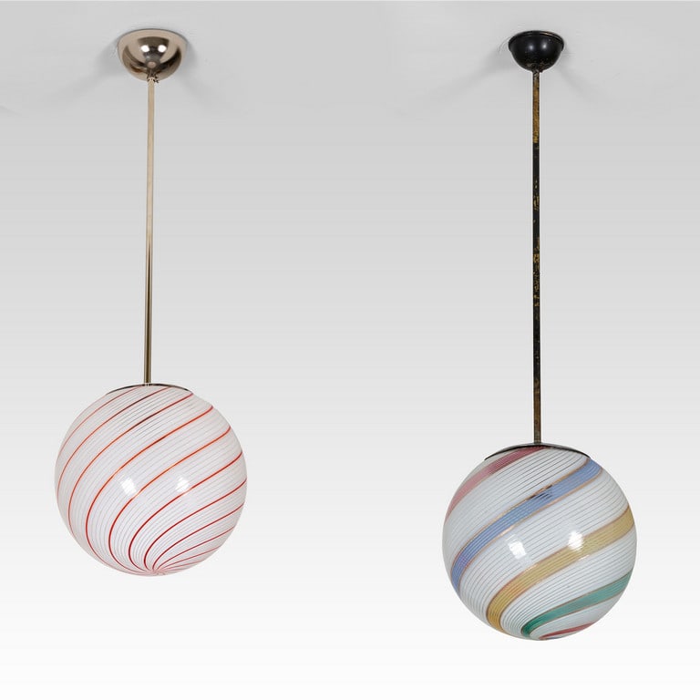 DUE LAMPADE A SOSPENSIONE, anni '60 Ottone (1 of 1)