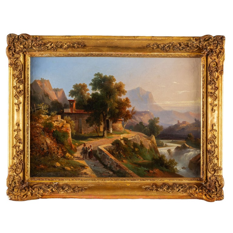 CARLO MARKO' (1822-1891)  Paesaggio con (1 of 2)