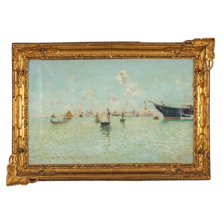 RICO Y ORTEGA MARTIN (1833-1908): RICO Y ORTEGA MARTIN (1833-1908) Venezia olio cm.85x55 ex collezione Pozzi, pubblicato sul catalogo della vendita effettuata dalla Galleria Lurati a Milano il 16 Marzo 1931, lotto 62, tav.15