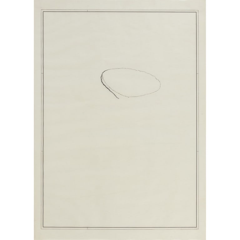 ALBERTO GARUTTI (1948-2023) Senza titolo: ALBERTO GARUTTI (1948-2023) Senza titolo 1993 china su acetato cm 64,5x46 firmato e datato in basso a destra opera in corso di archiviazione presso lo Studio Archivio Alberto Garutti Untitled 1993 ink